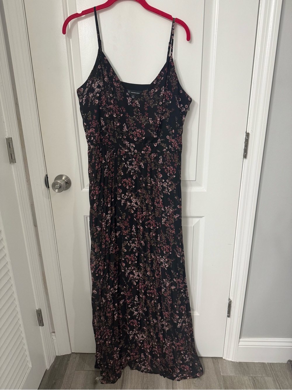 INC Blk Floral Maxi Dress Sz 12